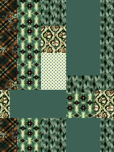 复古几何拼贴图案设计