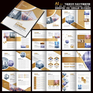 金色宣传册品牌宣传册