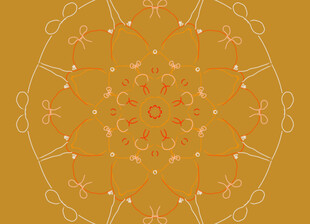 精美几何圆形花纹图案