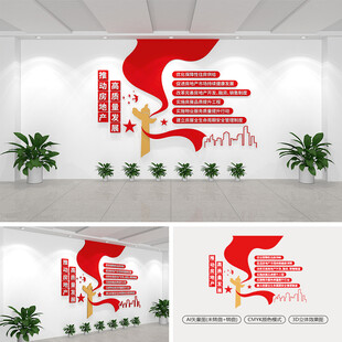 推动房地产高质量发展文化墙