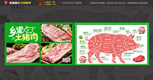 猪肉海报 