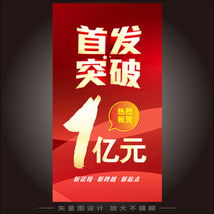 热烈庆祝首发突破1元亿