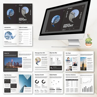 展示画册InDesign模板