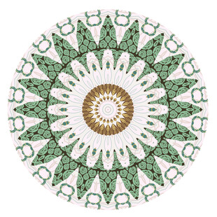 圆形抽象艺术花纹