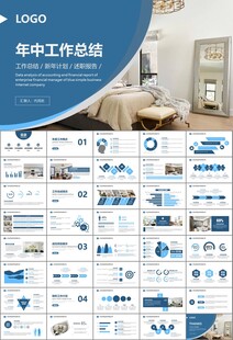 高端家居装饰室内设计PPT模板