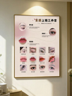 眼部唇部化妆效果展示图