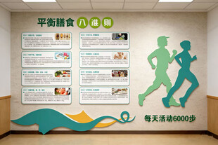 健康绿色食堂文化墙