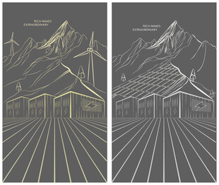 储能光伏矢量山脉 