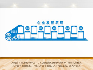 企业发展历程展示墙