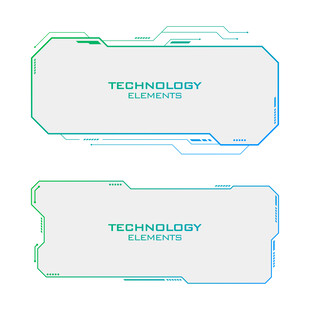 芯片电路科技风格边框
