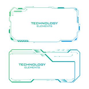 科技感边框元素