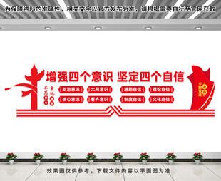 增强四个意识文化墙