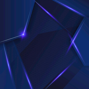 炫酷蓝紫几何光影矢量背景