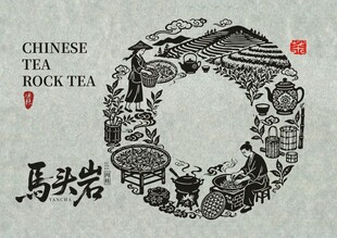 茶包装矢量插画