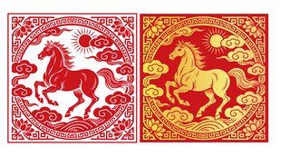 马年窗花