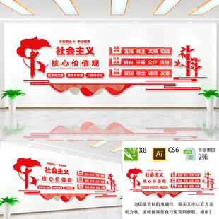 社会主义核心价值观文化墙
