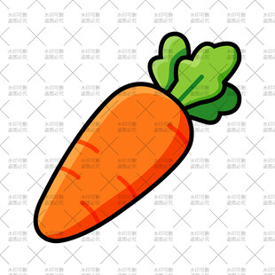 卡通胡萝卜插画