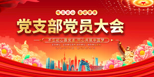 党员大会宣传背景