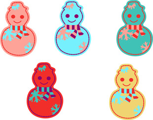 可爱雪人形卡通饰品