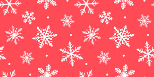 红色背景雪花图案纹理