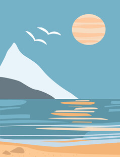 海边日出美景