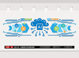 AI科技文化墙