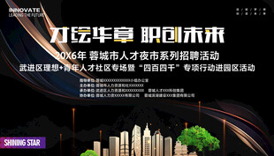 招聘大会展板