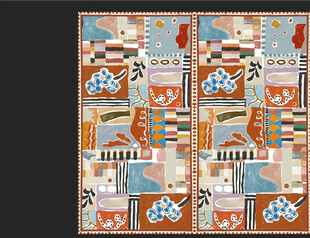 复古风几何图案装饰画