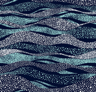 蓝绿渐变波浪闪光纹理图案