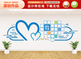 团队风采文化墙