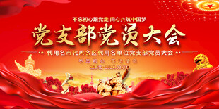 党支部会议背景