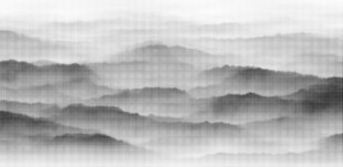 水墨山峦点阵图