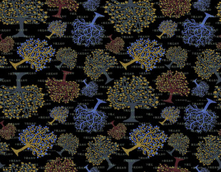 多彩树木图案纹理背景