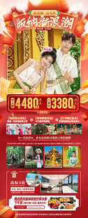 新年春节云西双版纳旅游海报