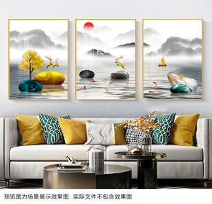 中式客厅装饰画