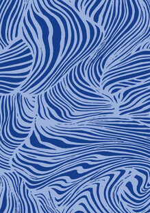 蓝白波浪纹理图案