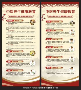 中医养生健康教育展架