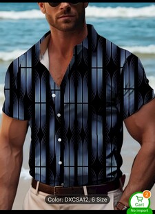 男士时尚条纹衬衫