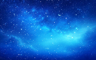 蓝色星空图