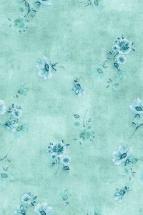 淡蓝碎花水彩纹理背景