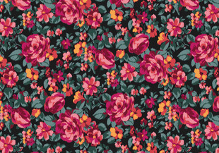 复古花卉图案布料纹理