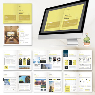 网页画册InDesign模板