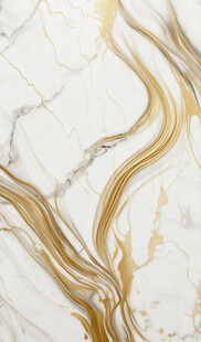 金色流线大理石纹理图案