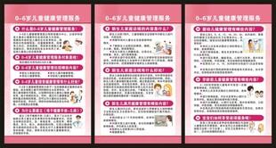 儿童健康管理服务展板