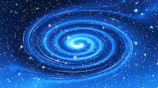 蓝色旋涡宇宙星空