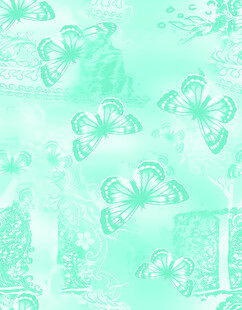 淡绿色蝴蝶图案背景