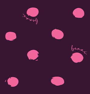 粉色圆点深紫背景图案