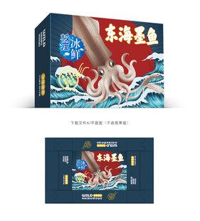  墨鱼包装设计