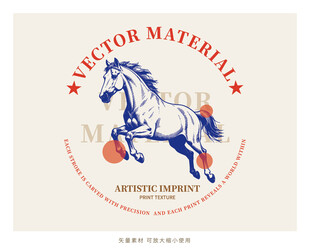欧式马标志设计