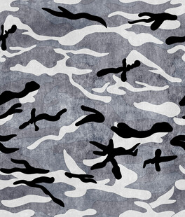 印花图案的迷彩纹理布料